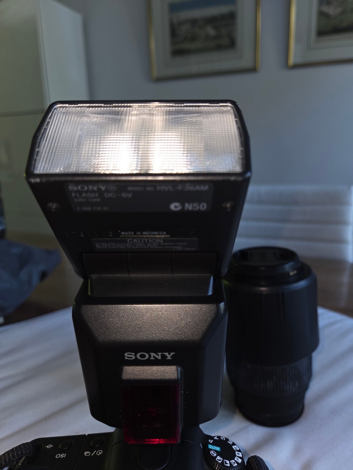 Sony HVL-F36AM Externe Flitser voor Sony Alpha, Kantelbaar, Externe flitser, Ophalen of Verzenden, Zo goed als nieuw