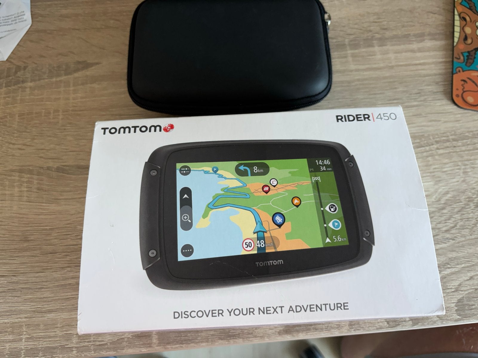 TomTom Rider 450 motor navigatie met alle toebehoren, Ophalen of Verzenden, Gebruikt