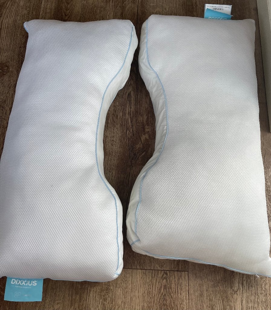 2 Dixxius breeze hoofdkussens zgan, Eenpersoons, ., Wit, Ophalen of Verzenden