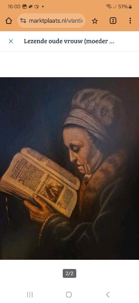 Olieverf schilderij lezende vrouw Gerard Dou, Ophalen