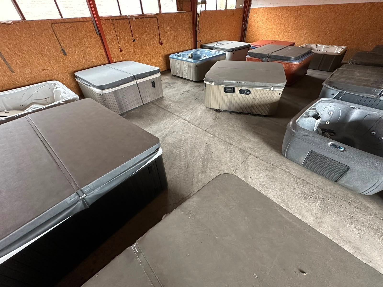 Partij inruilspa's te koop, Tuin en Terras, Ophalen, Gebruikt, Afdekzeil, Vast
