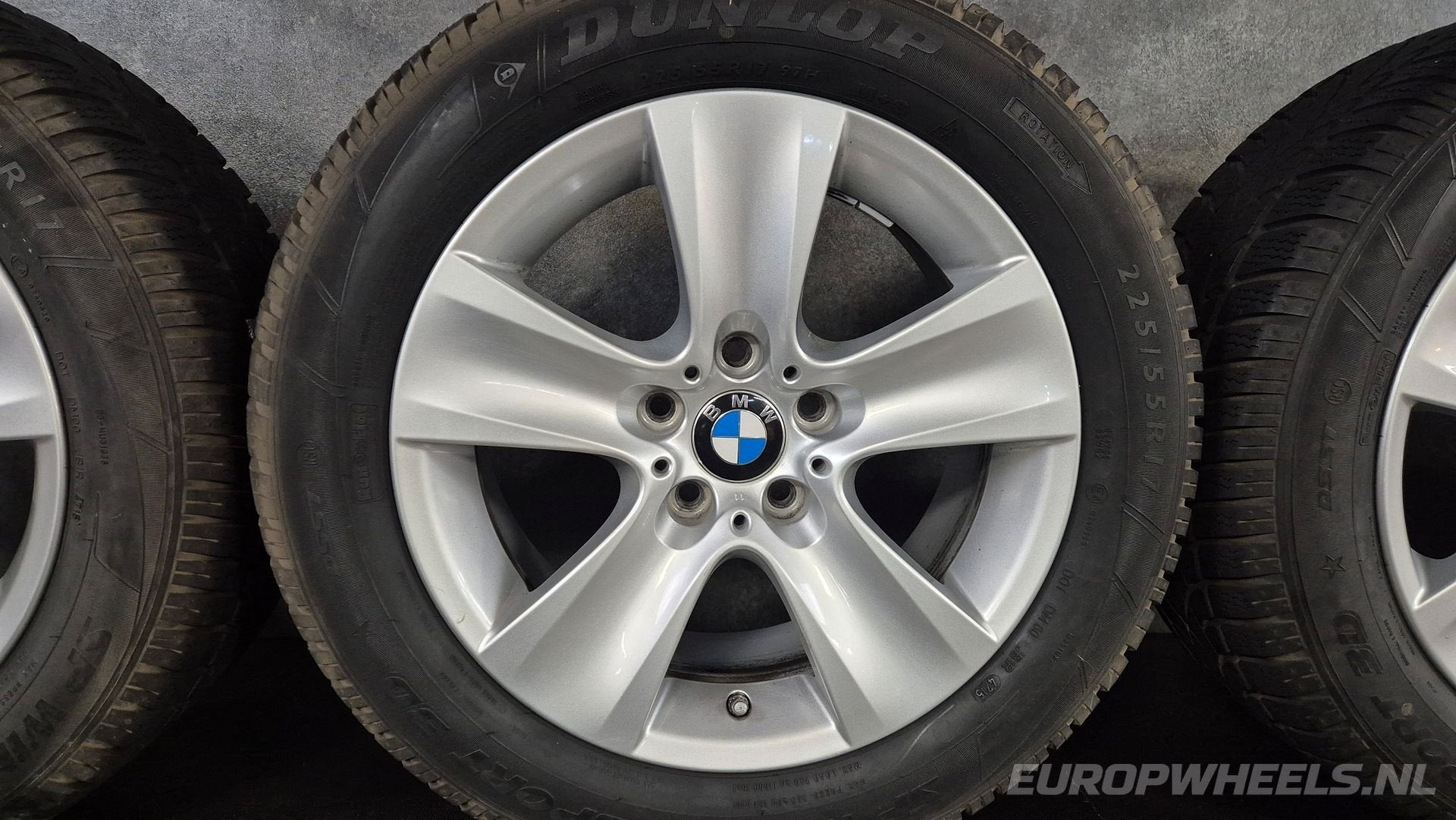 17 inch BMW velgen F10 F11 5 GT F01 6 F07 winterbanden 332, Gebruikt, -, -, Banden en Velgen