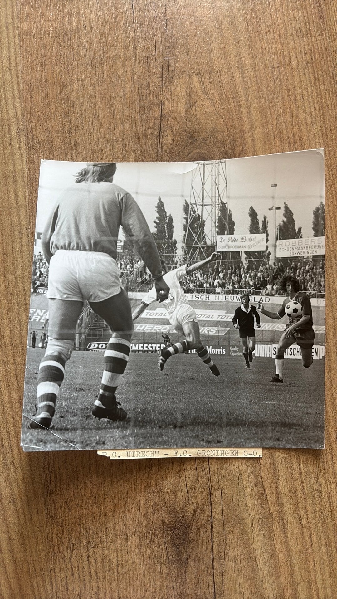 Oude persfoto fc utrecht groningen 1972-1973, Ophalen of Verzenden