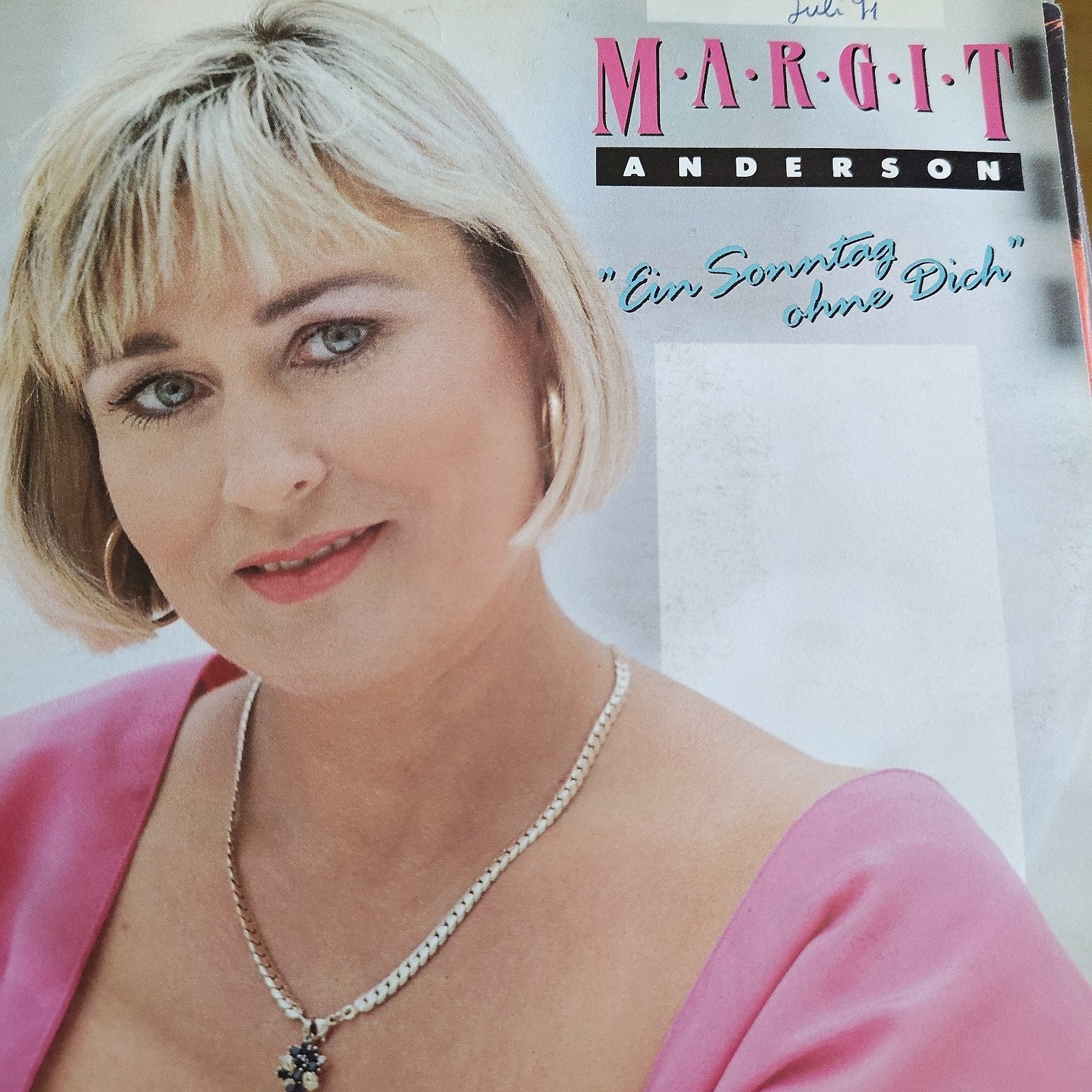Margit Anderson - Ein Sonntag ohne Dich CD Single, Ophalen of Verzenden, Gebruikt, 7 inch, Pop