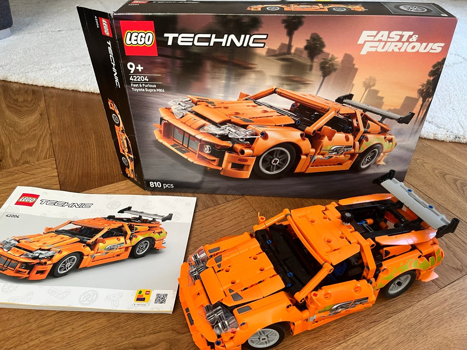 Lego Technic Fast & Furious Toyota Supra MK4 set 42204, Lego, Ophalen of Verzenden, Zo goed als nieuw, Complete set