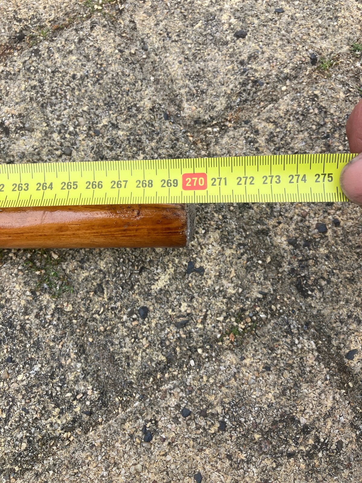 Houten peddels - 2 stuks - 270 cm, Watersport en Boten, Ophalen, Gebruikt, Enkelbladige peddel