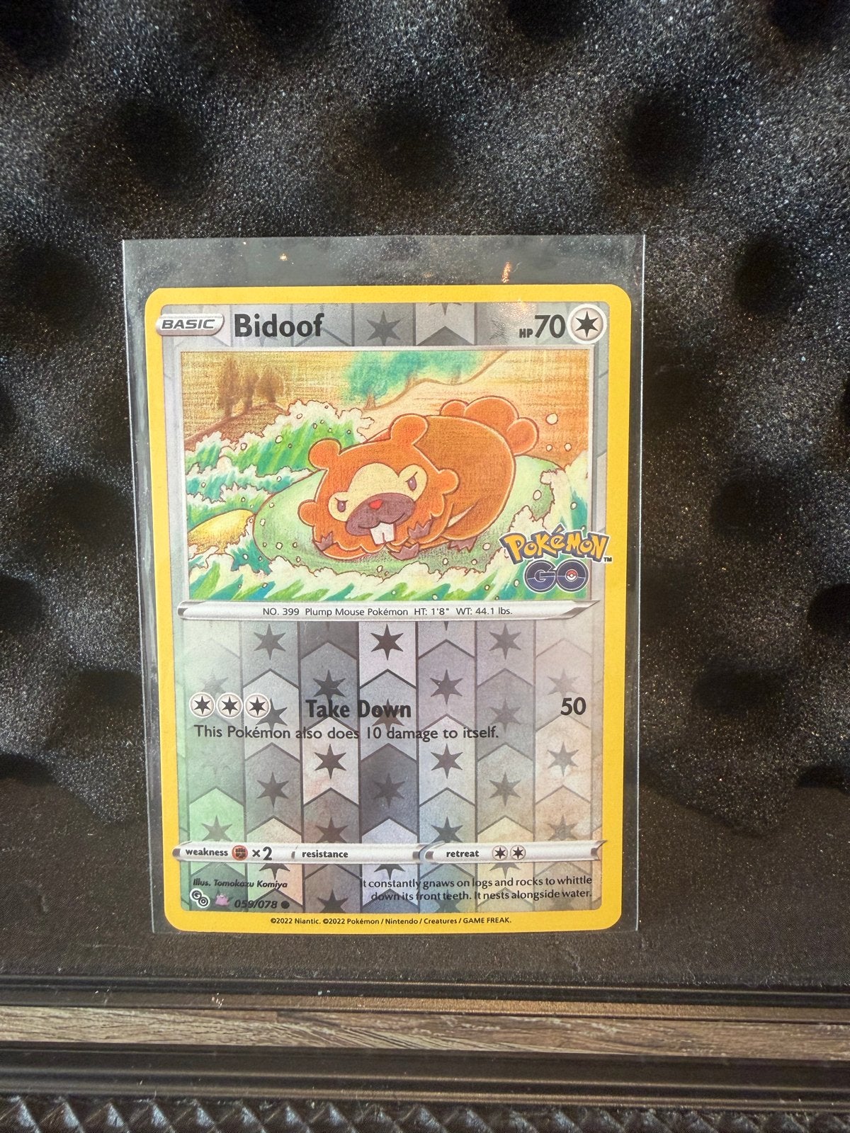 Bidoof Pokemon GO kaart (Ditto), Ophalen of Verzenden, Zo goed als nieuw, Losse kaart