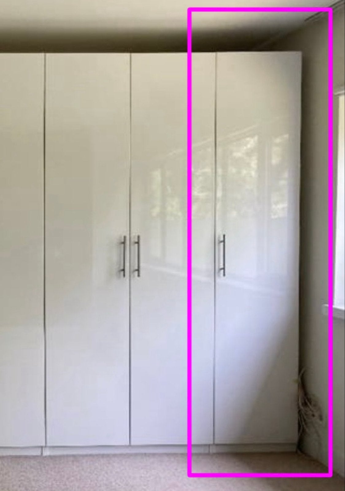 IKEA PAX kast hoogglans wit 50x60x236 cm, Ophalen, Overige materialen, 200 cm of meer, 50 tot 100 cm