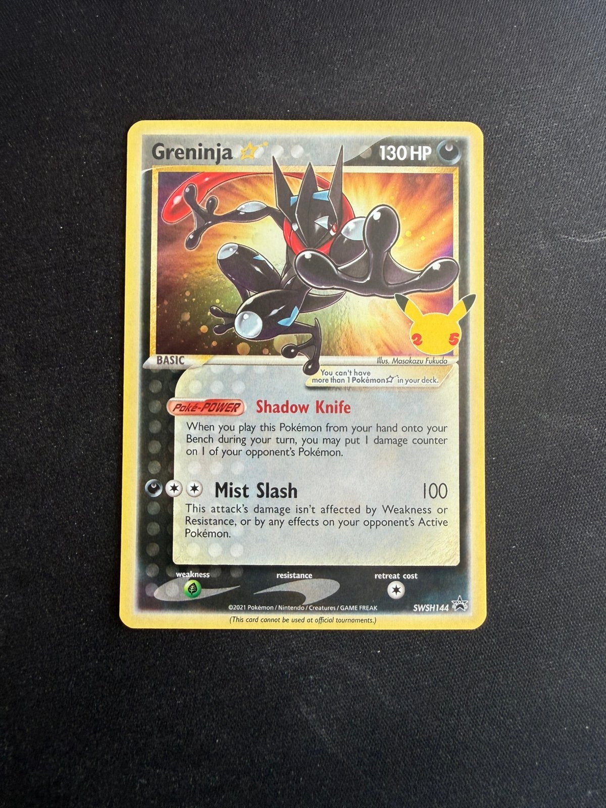 Greninja Gold Star Promo SWSH144, Ophalen of Verzenden, Zo goed als nieuw