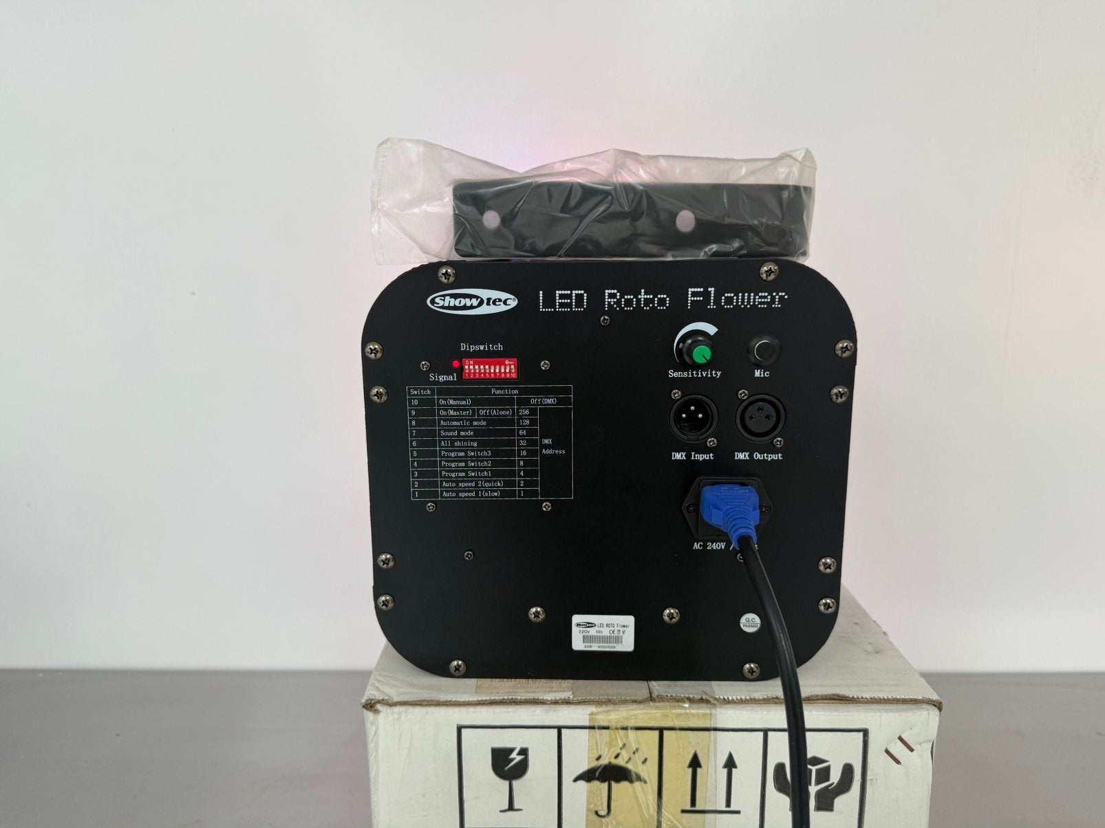 Nieuwe showtec led roto flower, Geluidgestuurd, Showtec, ., Ophalen of Verzenden