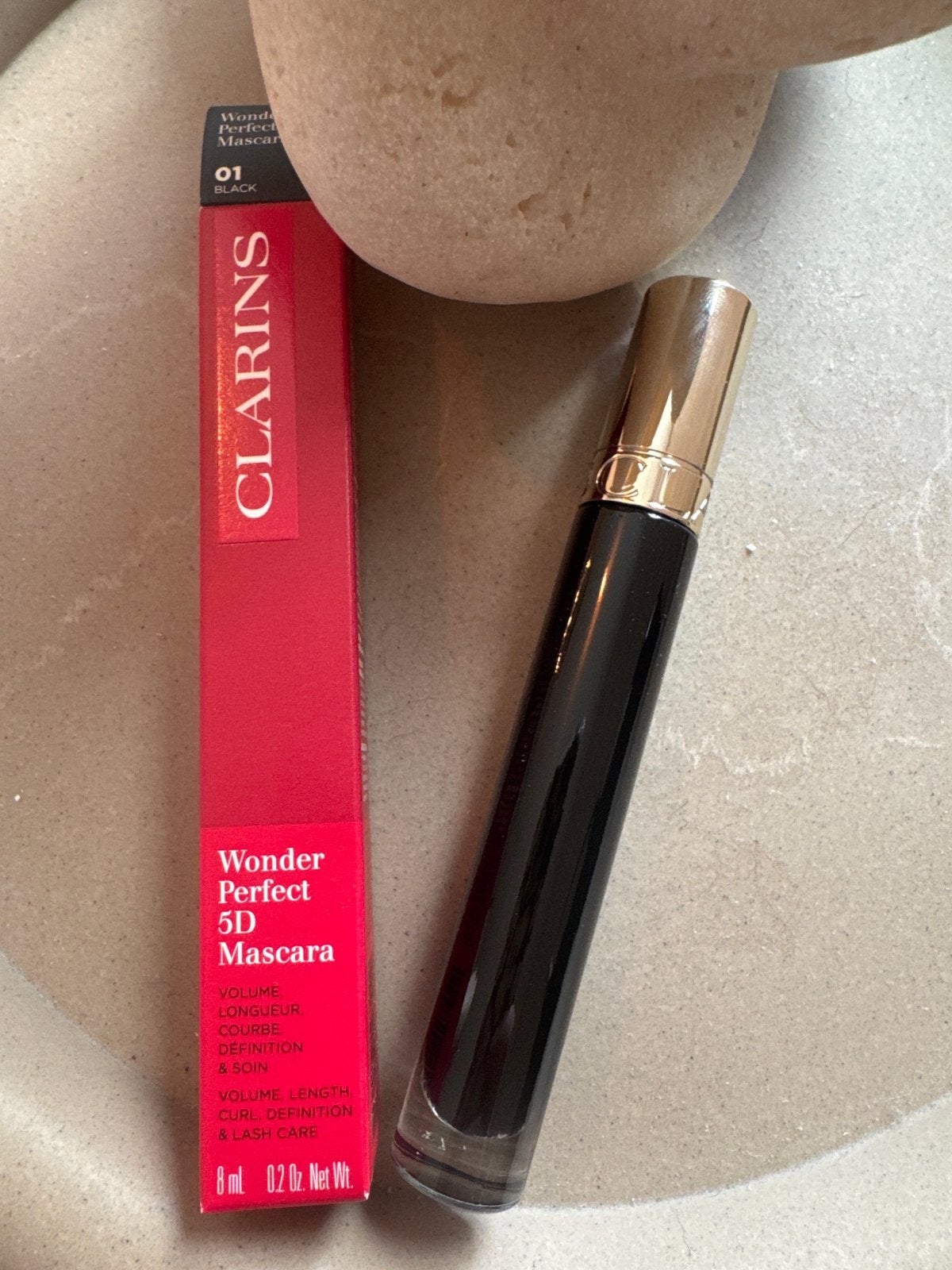 Clarins Wonder Perfect 5D Mascara - Zwart, Ogen, Zwart, Nieuw, Ophalen of Verzenden
