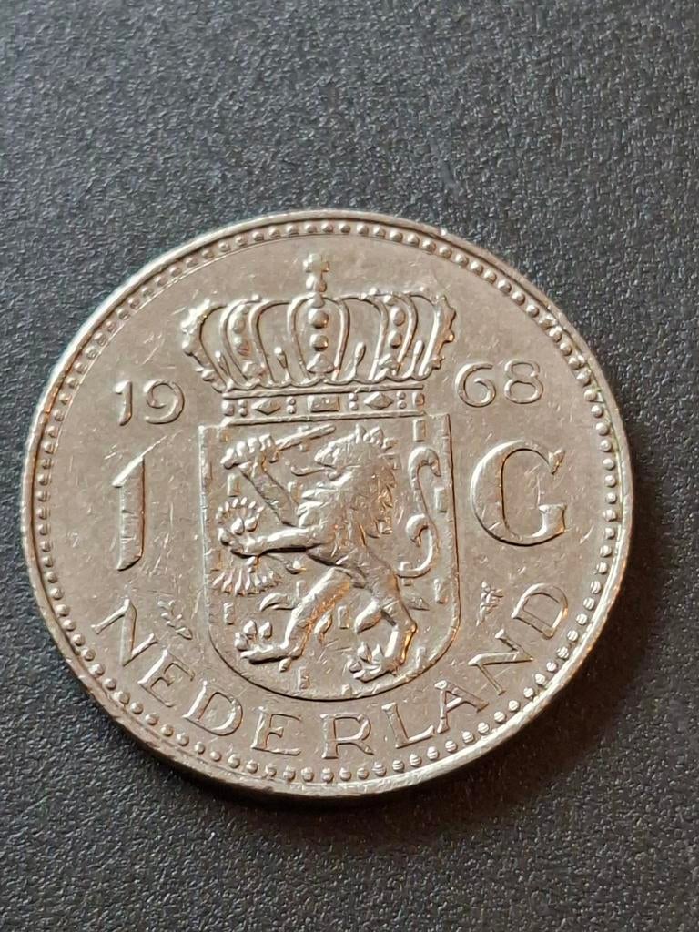 1 gulden 1968, Postzegels en Munten, Munten | Nederland, Ophalen of Verzenden, Koningin Juliana, 1 gulden