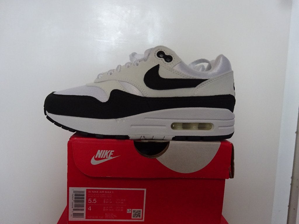 Nike Air Max 1 White/Black Summit White Maat 36, Wit, Nike, Nieuw, Ophalen of Verzenden