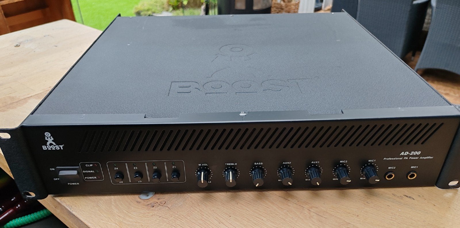 Boost AD200 100V PA Versterker - Professionele Power Amp, Ophalen of Verzenden, Zo goed als nieuw