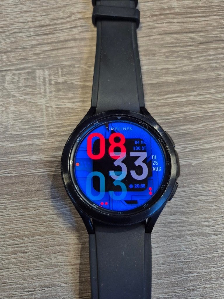 Galaxy Watch 4 classic 46 mm, Zwart, Ophalen of Verzenden, Zo goed als nieuw, Samsung