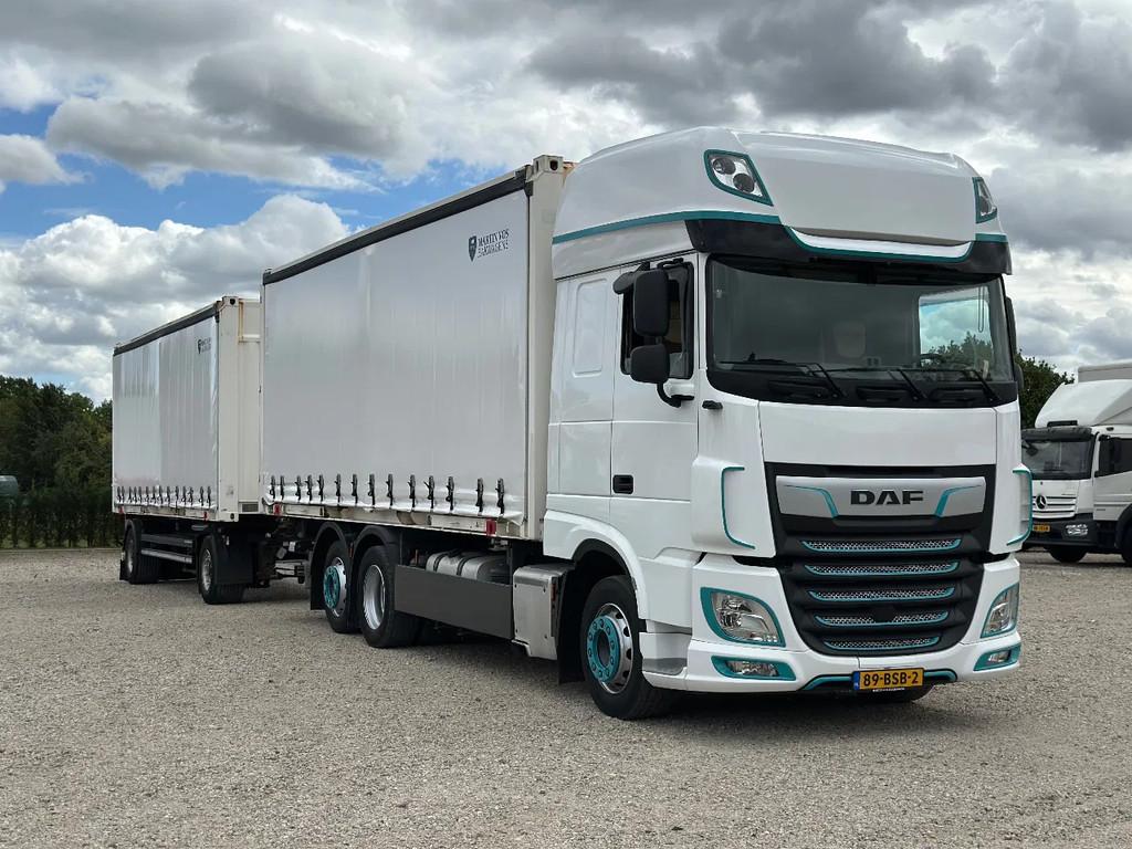 DAF XF 480 XF 480 EURO6 COMPLEET MET AANHANGER, LAADKLEP EN, Euro 6, Bedrijf, Diesel, 2 stoelen