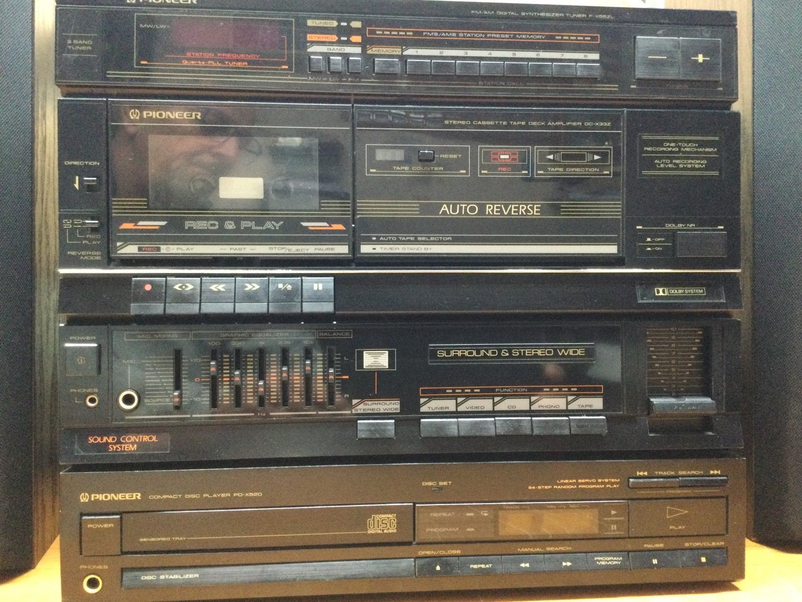 Pioneer stereo set vintage, Ophalen, Gebruikt, Speakers, Pioneer