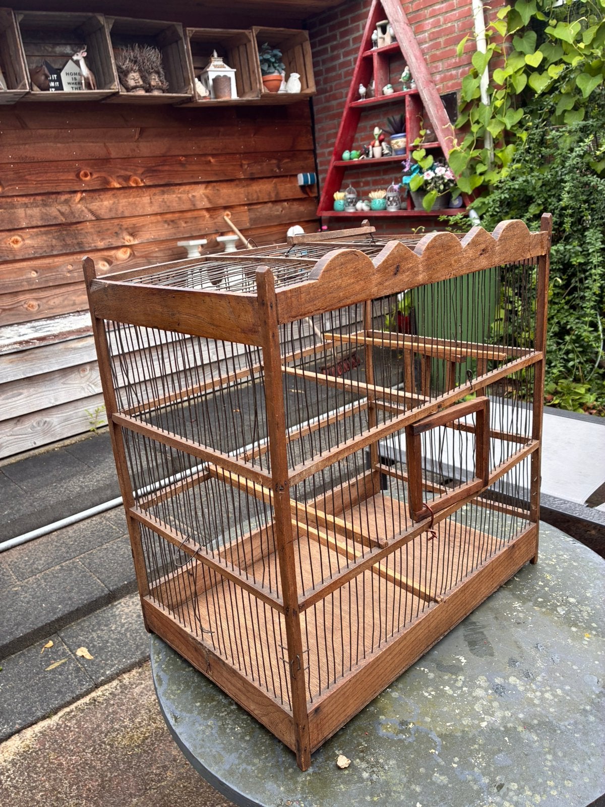 Vogel kooien vangkooien zangkooien, Ophalen of Verzenden, Gebruikt, Metaal, Vogelkooi