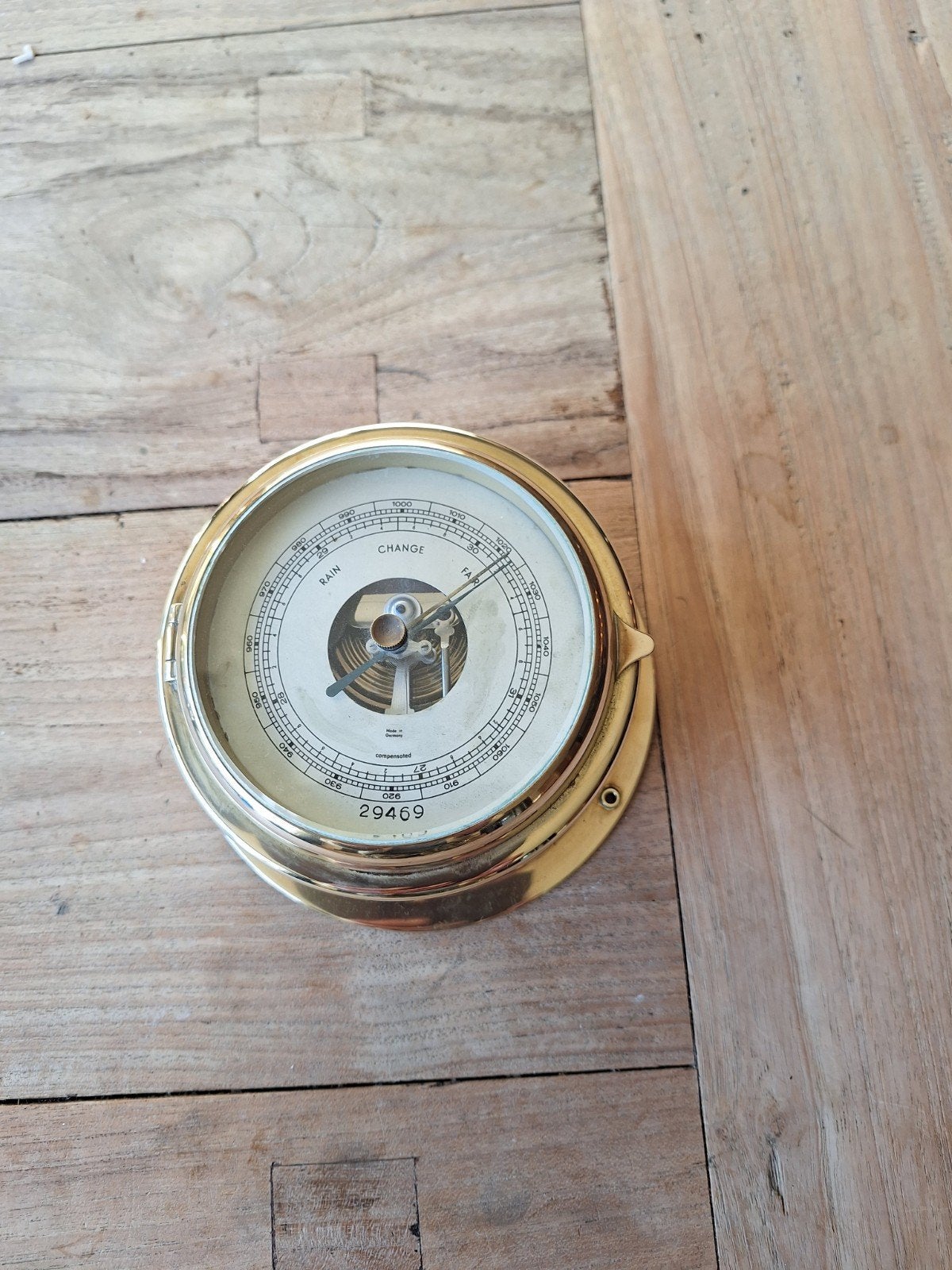 Scheepsbarometer en van messing, Ophalen of Verzenden