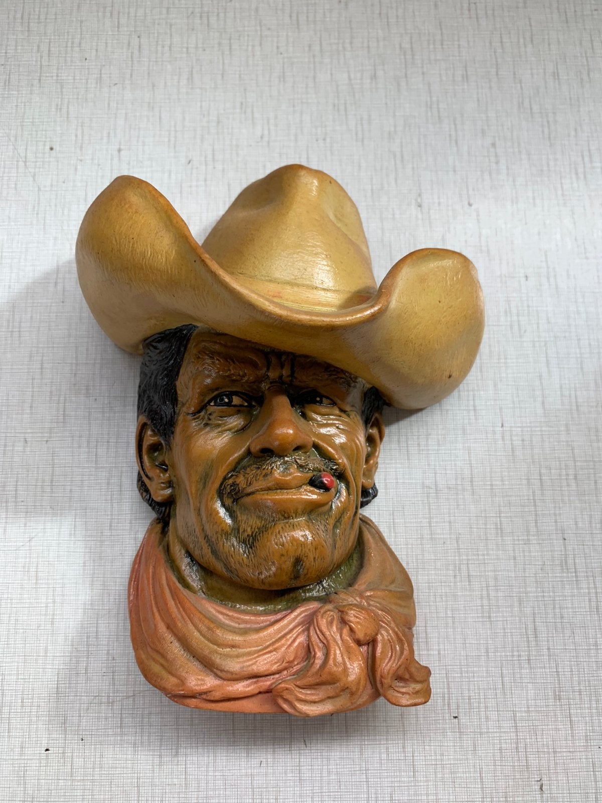 Beeld vintage Bossons stijl kunststof cowboy made Hong Kong, Ophalen of Verzenden, Zo goed als nieuw