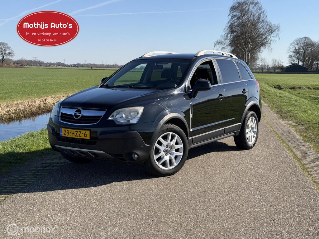 Opel Antara 2.4-16V Essentia 4x4 goed onderhouden!, 4 cilinders, Zwart, Bedrijf, Handgeschakeld