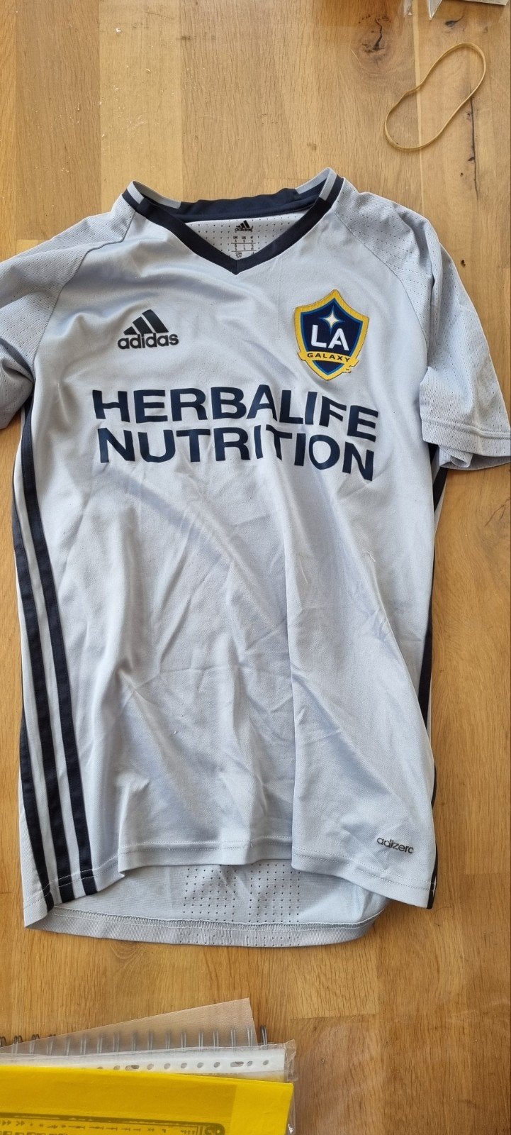 LA Galaxy Adidas voetbalshirt - Maat M, Zo goed als nieuw, Adidas, Voetbal, Grijs