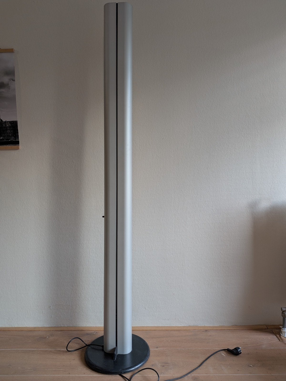 Artemide Megaron Vloerlamp chrome- Design G.F. Frattini, Ophalen, Gebruikt, Modern, Design, Italiaans, E27 (groot)