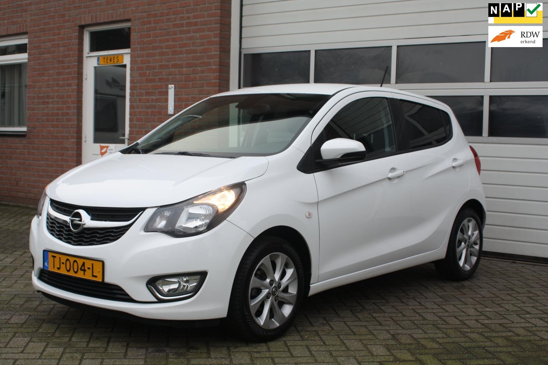 Opel KARL 1.0 ecoFLEX Innovation GARANTIE Clima, Leder, Navi, Voorwielaandrijving, 839 kg, Gebruikt, Wit