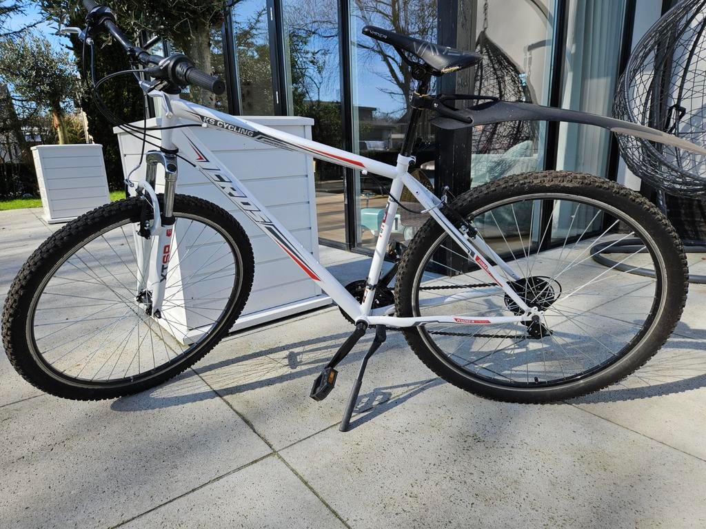 KS Cycling Hardtail MTB - Wit met Rode Accenten, Overige merken, Gebruikt, Hardtail, Heren