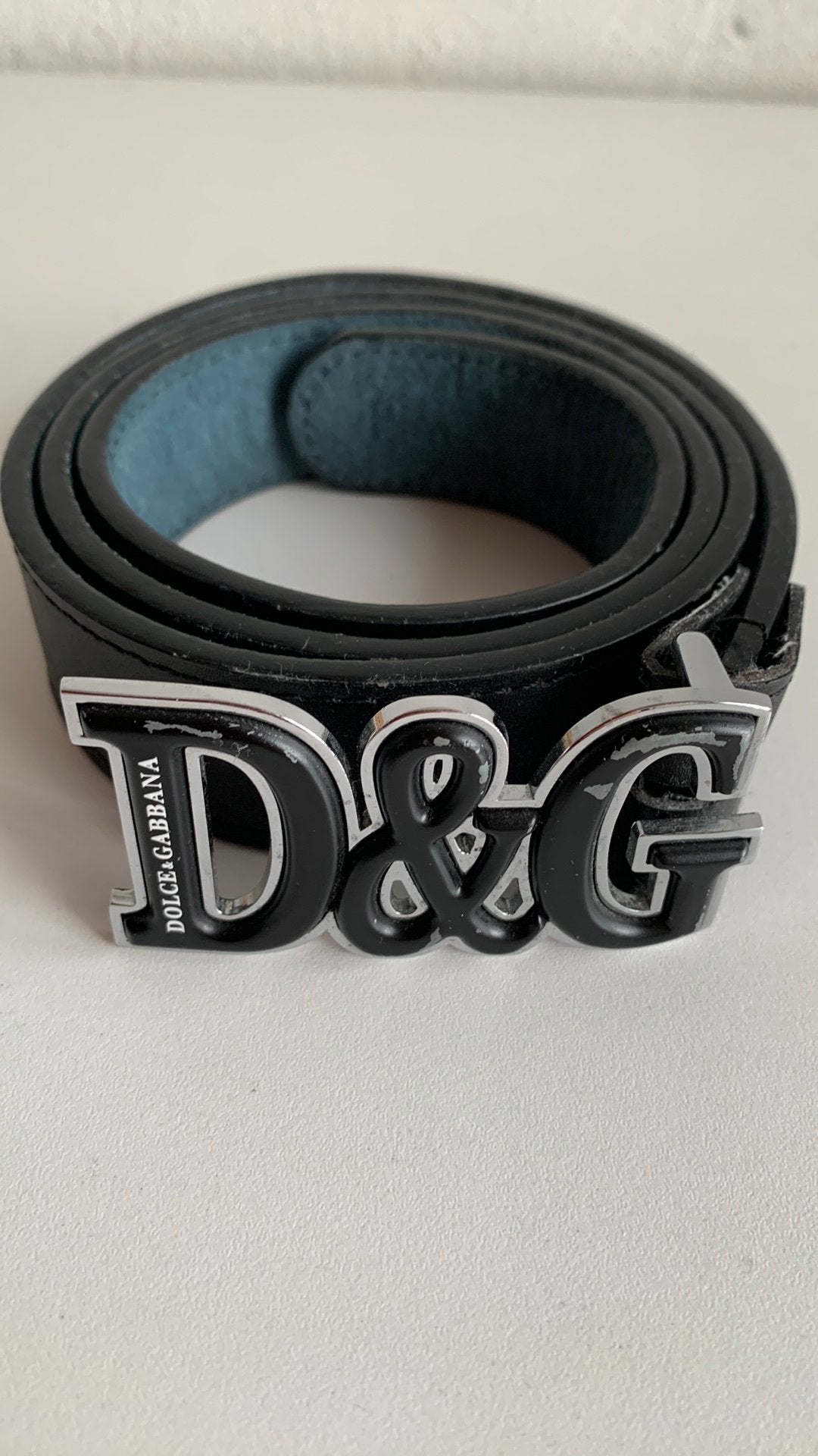 Riem D&C, Kleding | Heren, Riemen en Ceinturen, Ophalen of Verzenden, Gedragen, Zwart, 105 tot 115 cm