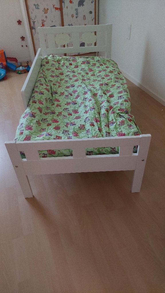 kinderbed Ikea Kritter, Kinderen en Baby's, Kinderkamer | Bedden, Gebruikt, 140 tot 160 cm, 70 tot 85 cm, Lattenbodem, Matras