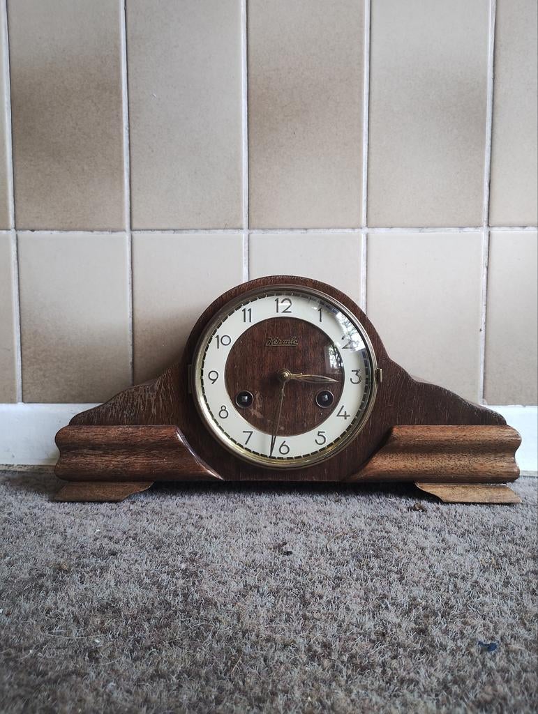 Vintage hermle schouw klok - slagwerk moet nagekeken, Antiek en Kunst, Ophalen of Verzenden