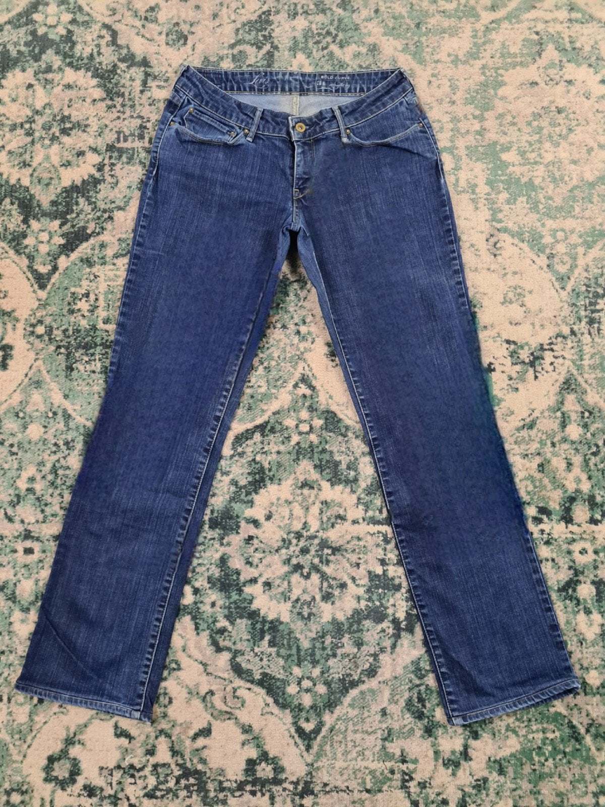 Levi’s Bold curve straight fit W31 L32 Tulsi3132 Low-rise, Blauw, Ophalen of Verzenden, Zo goed als nieuw, W30 - W32 (confectie 38/40)