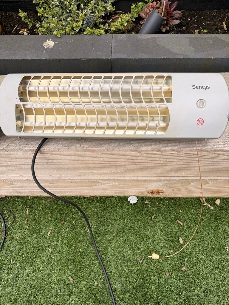 2 stuks Sencys elektrische terrasverwarmer, Huis en Inrichting, Kachels, Gebruikt, Overige soorten, Elektrisch, Ophalen of Verzenden