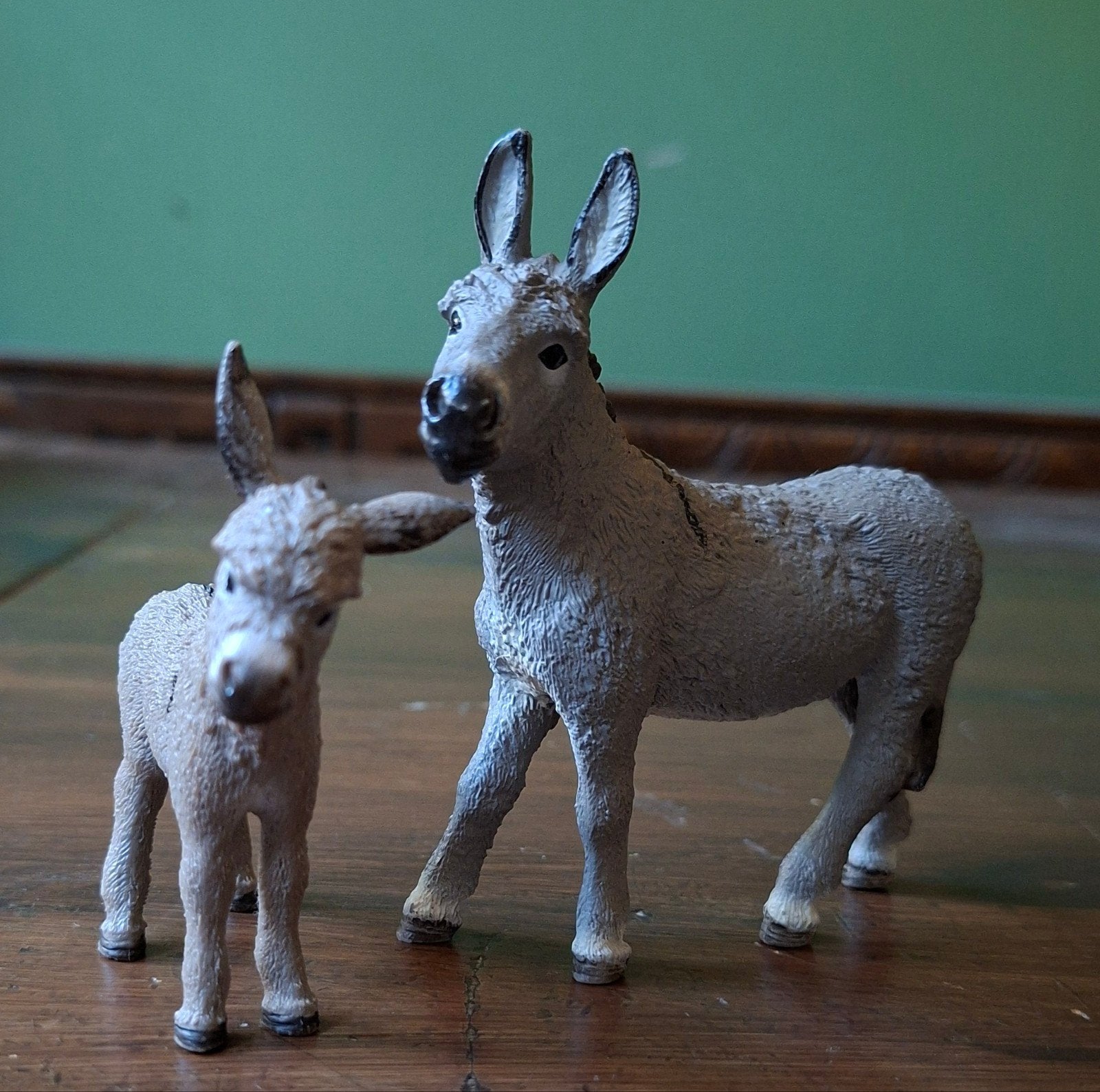 Schleich Ezels: Moeder en Veulen Speelfiguren, Ophalen, Zo goed als nieuw, Jongen of Meisje
