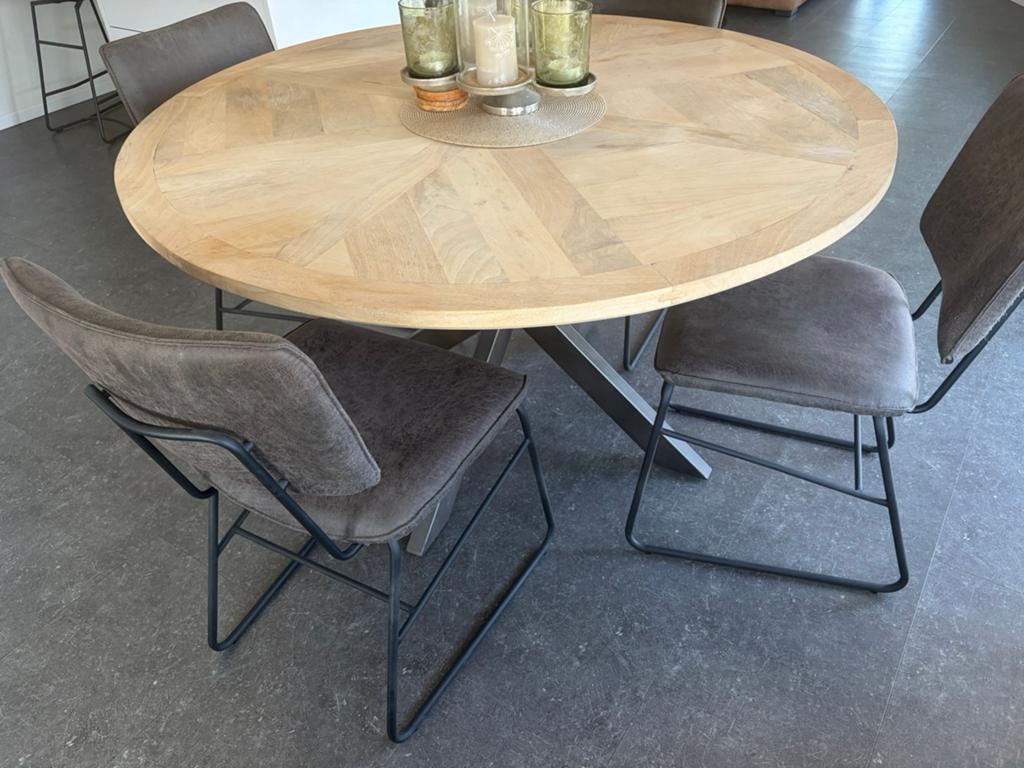 Eetkamerstoelen!, Ophalen, 50 tot 100 cm, Zo goed als nieuw, Metaal