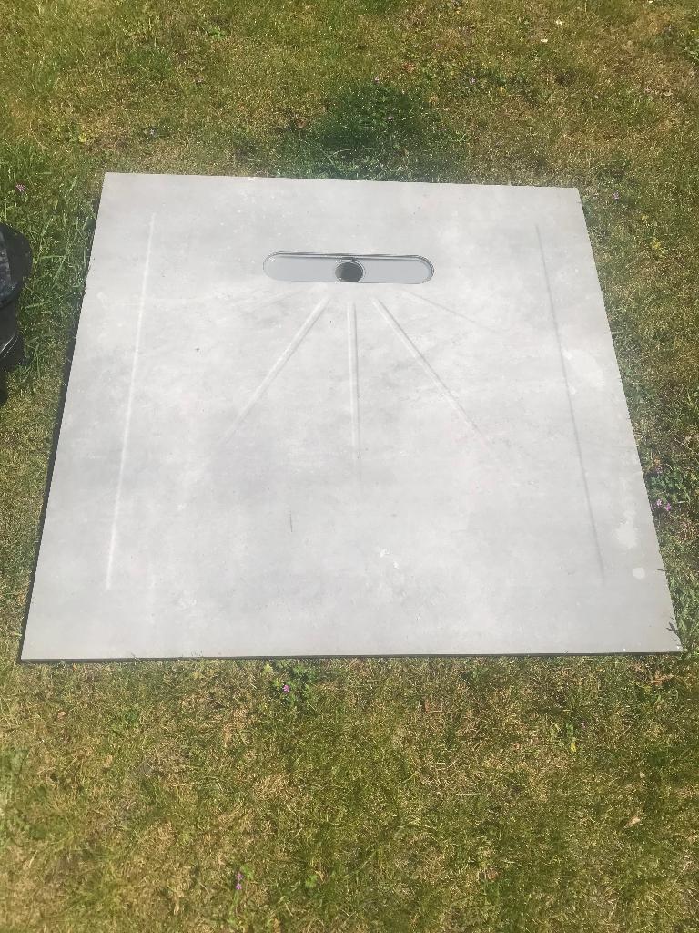 Douche plaat, Ophalen, Zo goed als nieuw, Steen, Douche