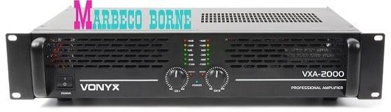 PA Versterker,amplifier Von2000 III 2x1000W, Bridged 2000W, Vonyx, Nieuw, Info@marbeco.nl, Overige instrumenten