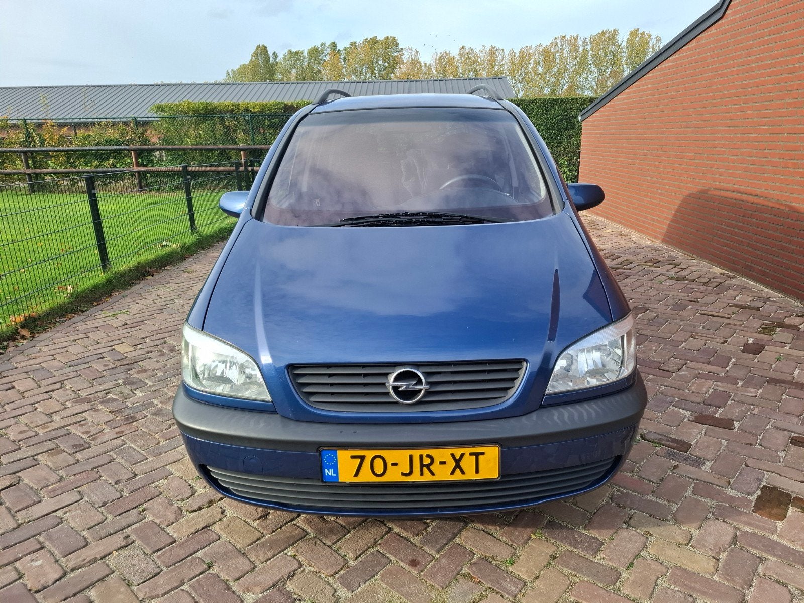 Opel Zafira 1.6 16V 2002 Blauw 7 zits, 1e eigenaar! 165000KM, Auto's, 4 cilinders, Blauw, Origineel Nederlands, 1100 kg