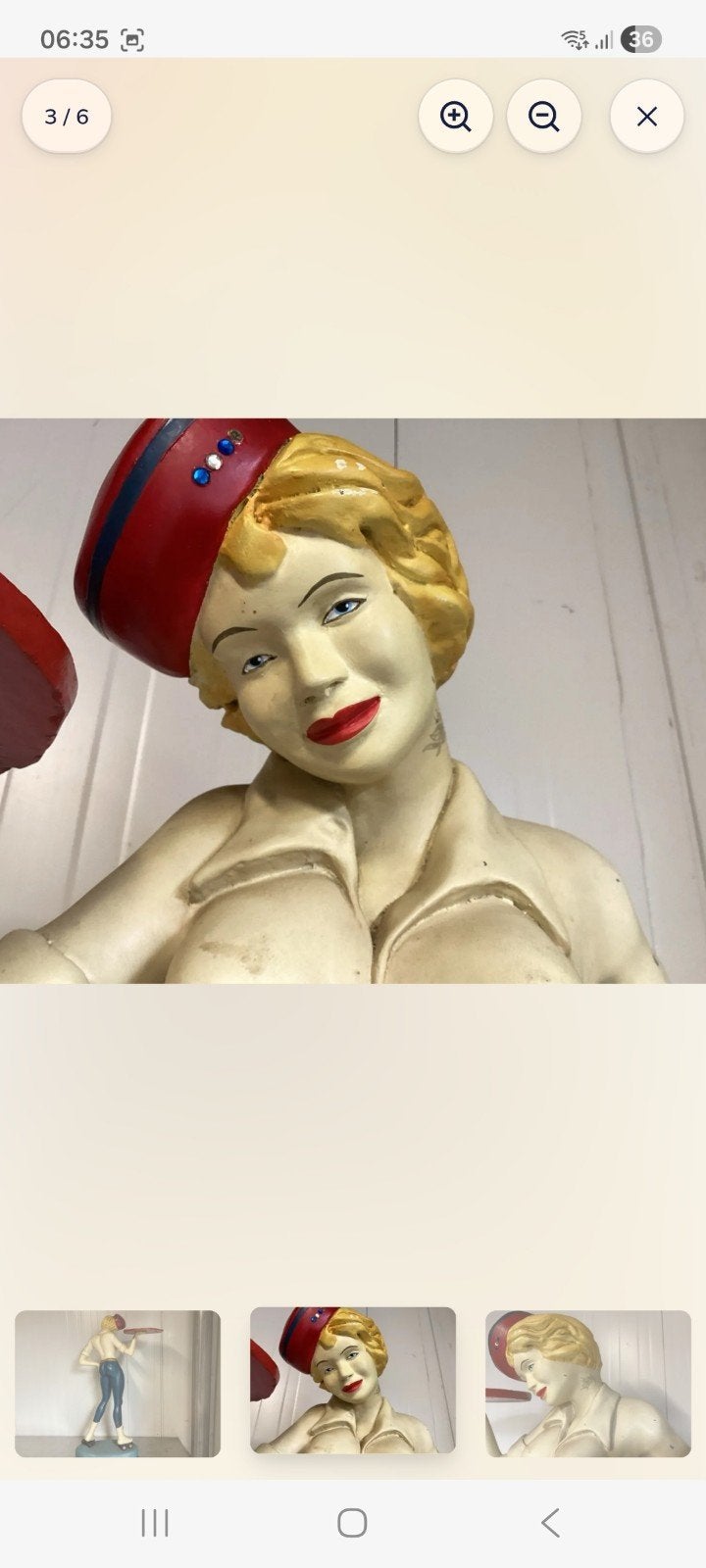 American Diner Decoratie Beeld - Serveerster op Rollers, Ophalen, Overige typen