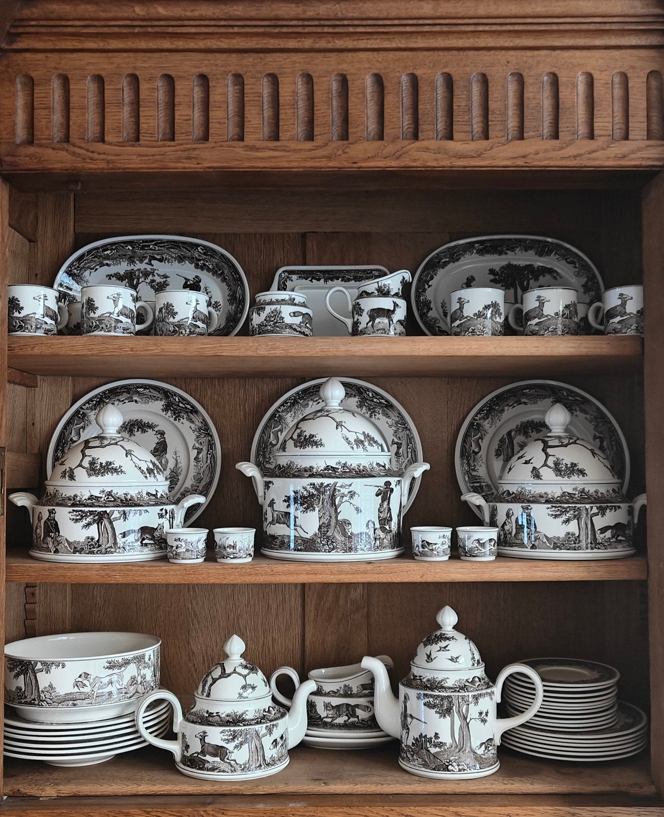 Vintage Villeroy & Boch Anjou servies - Jachtmotief, Ophalen