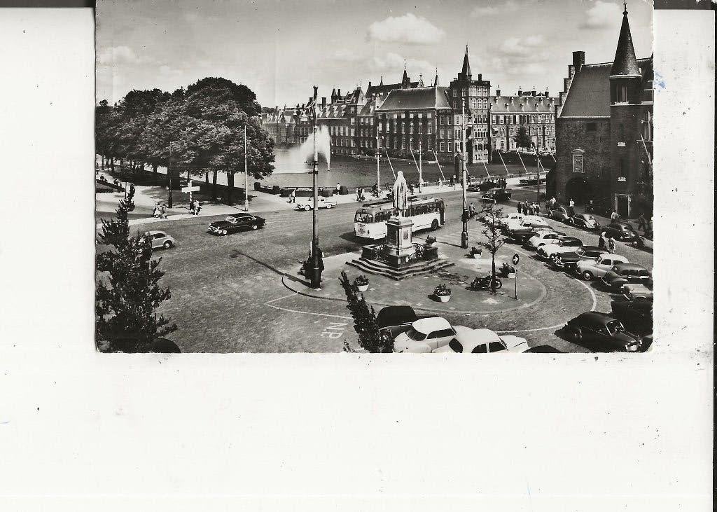 Den Haag Plaats Standbeeld Joh de Witt 1-7-1958, Ophalen of Verzenden, 1940 tot 1960, Gelopen, Zuid-Holland