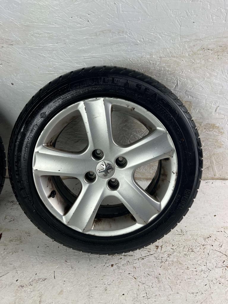 Originele Peugeot 307 CC SW 206 velgen 16" 4x108 all-season, Niet ingevuld, Gebruikt, 16 inch, Banden en Velgen