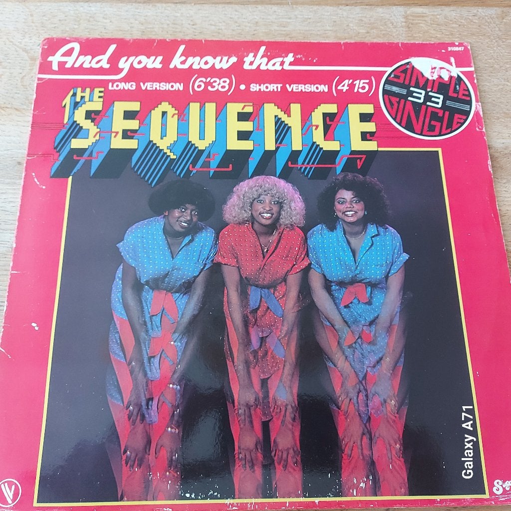 12 inch Maxisingel The Sequence - And You Know That (1980), Gebruikt, 1980 - 1989, Ophalen of Verzenden, Fotohoes