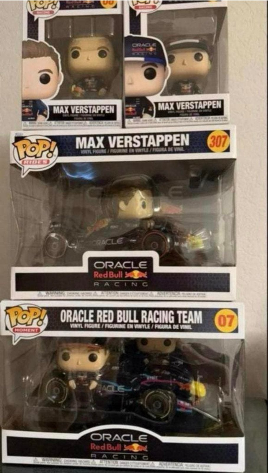 Max Verstappen Funko Pop! Collectie (4 stuks), Ophalen, Nieuw