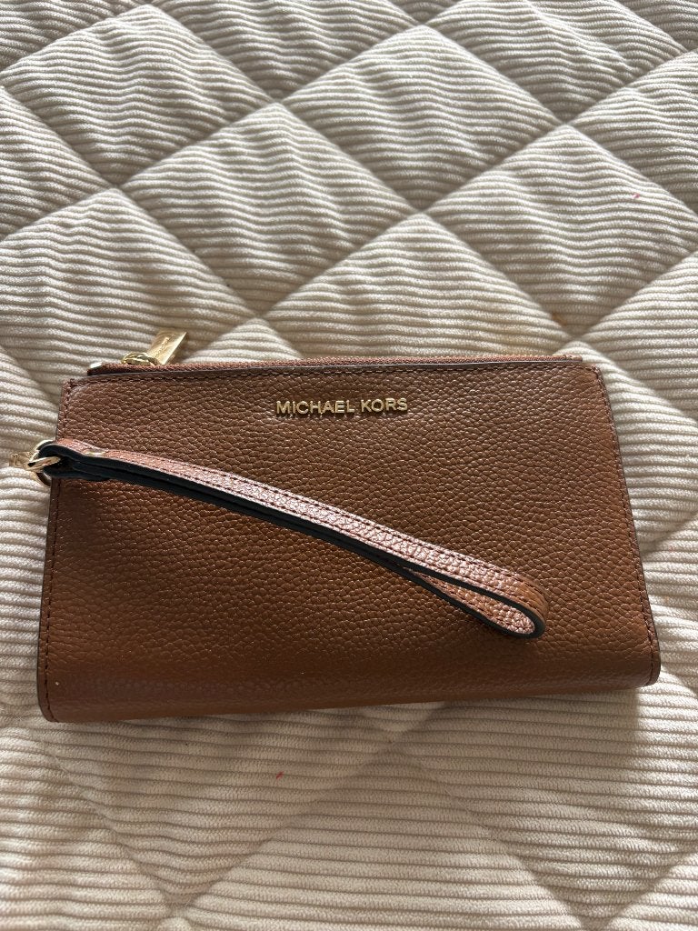 Portemonnee Michael Kors, Sieraden, Tassen en Uiterlijk, Portemonnees, Overige merken, Bruin, Ophalen of Verzenden, Zo goed als nieuw