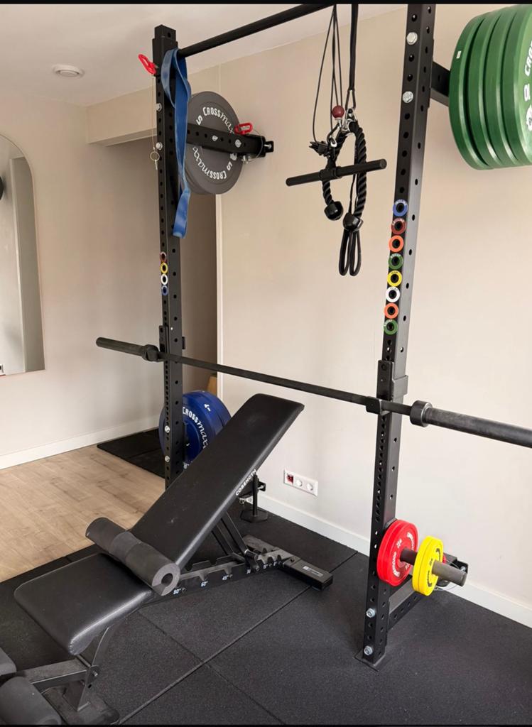 Zeer mooie home gym *nieuwstaat!*, Ophalen, Zo goed als nieuw, Fitnessbank
