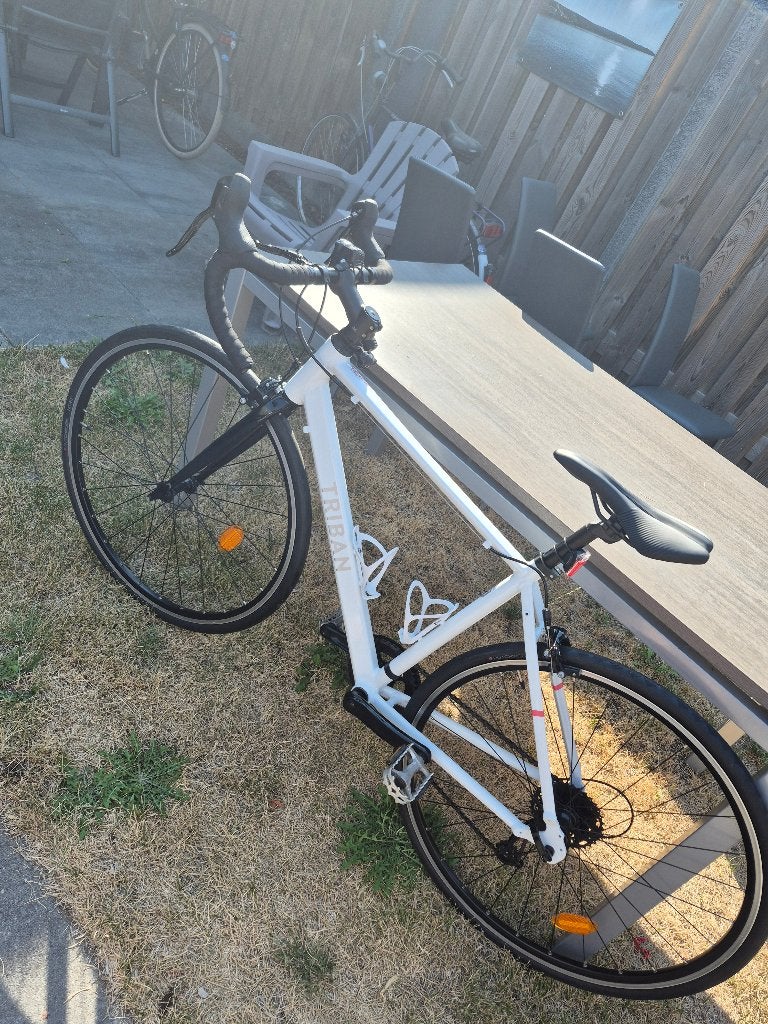 Triban racefiets, Minder dan 10 versnellingen, Gebruikt, Aluminium, 49 tot 53 cm