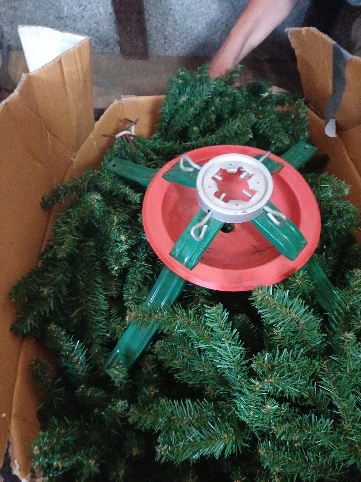 Grote kunst kerstboom., Ophalen, Zo goed als nieuw