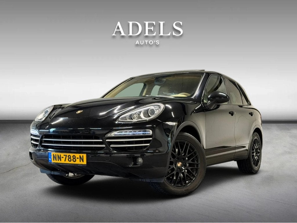 Porsche Cayenne 3.0 D Schuifdak Leder Navi Trekhaak, Auto's, Automaat, Gebruikt, Zwart, Start-stop-systeem